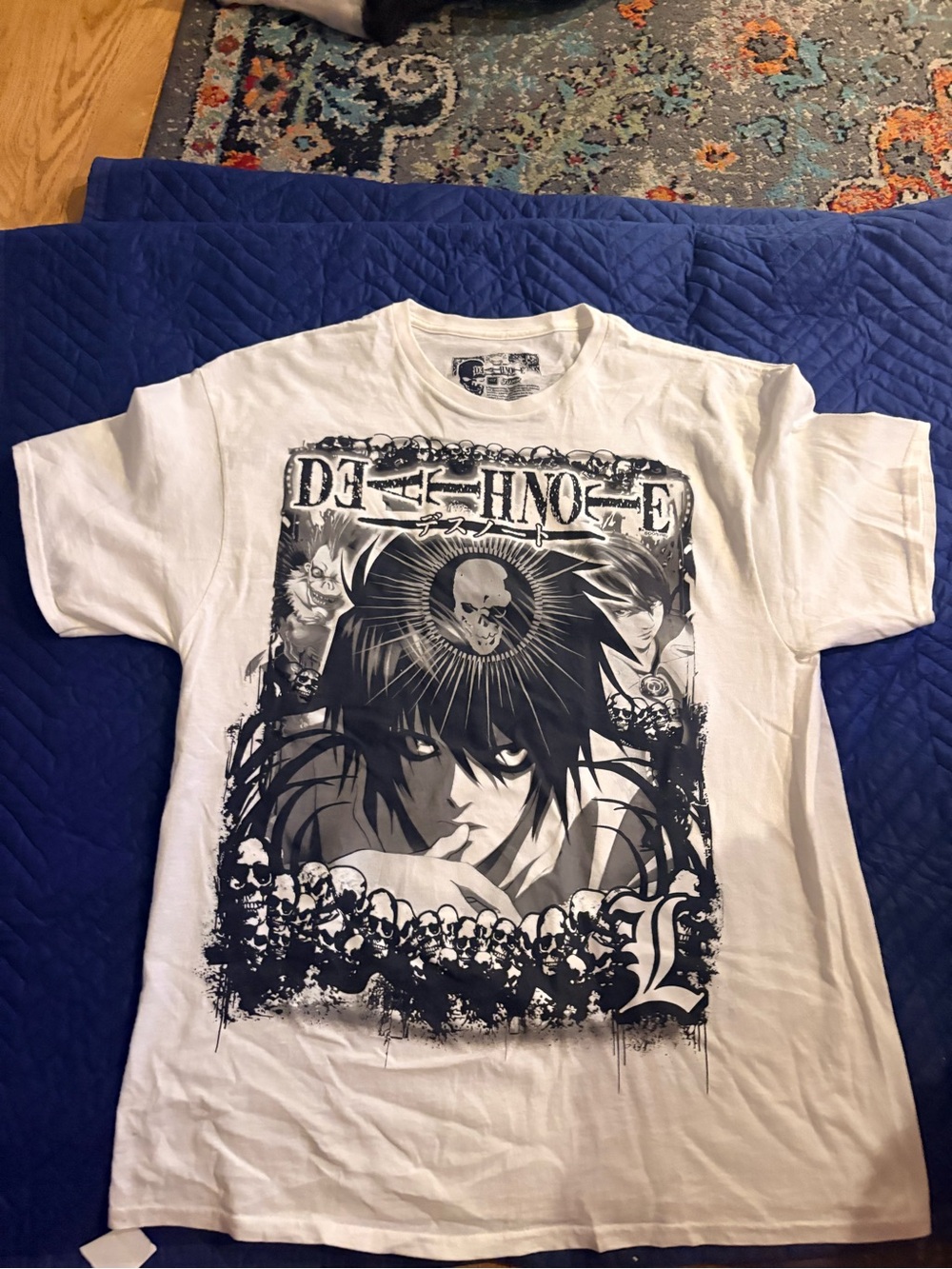 white Shonen Jump Death Note t-shirt (used)(xl)